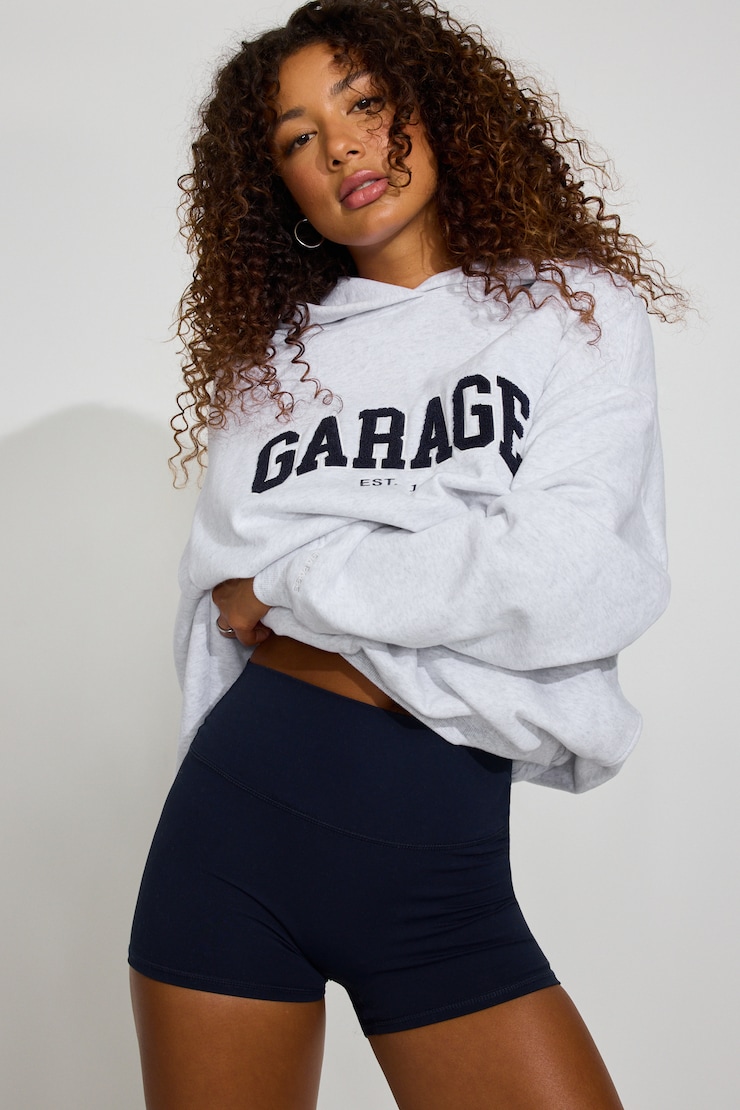 Spring Grey Mix with Chenille "Garage" Logo