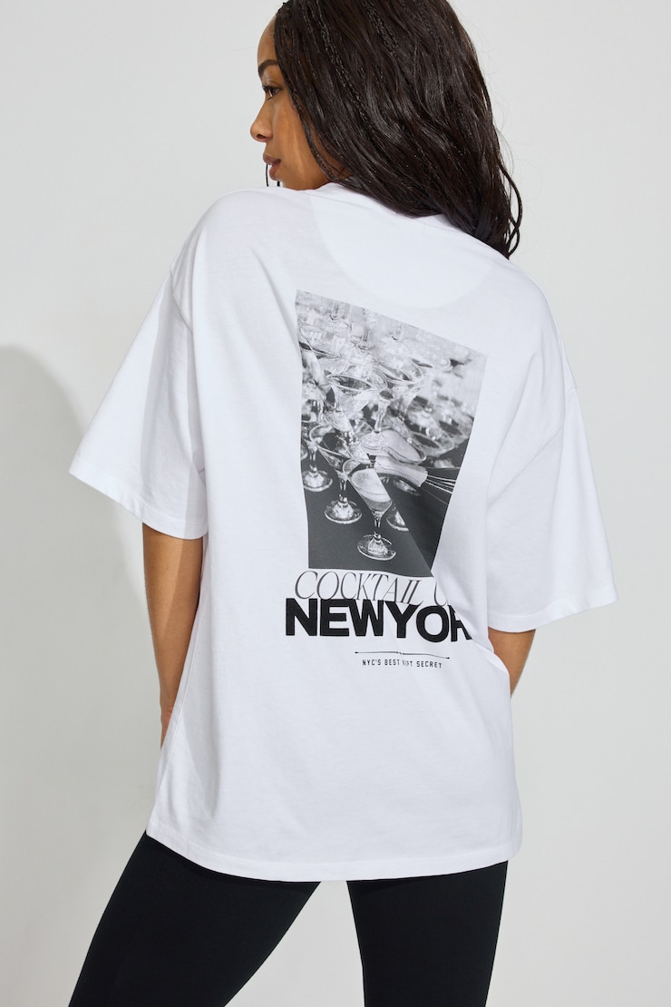 Bright White with "New York" art