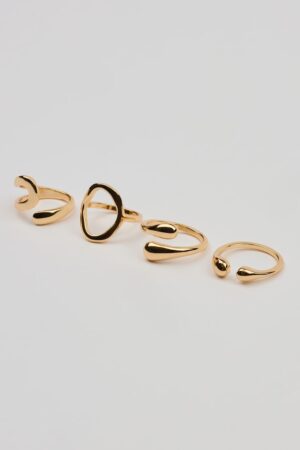 Set of 4 Open Shaped Rings